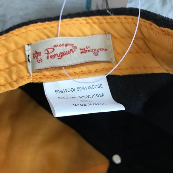 Penguin Jacquard Front Baseball Cap Gray Navy Hat - Picture 6 of 7